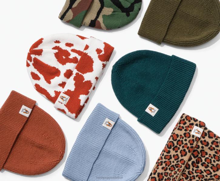 azeitona militar gorro de malha mulheres Hush Puppies gorro ZZ6R251 - Image 4