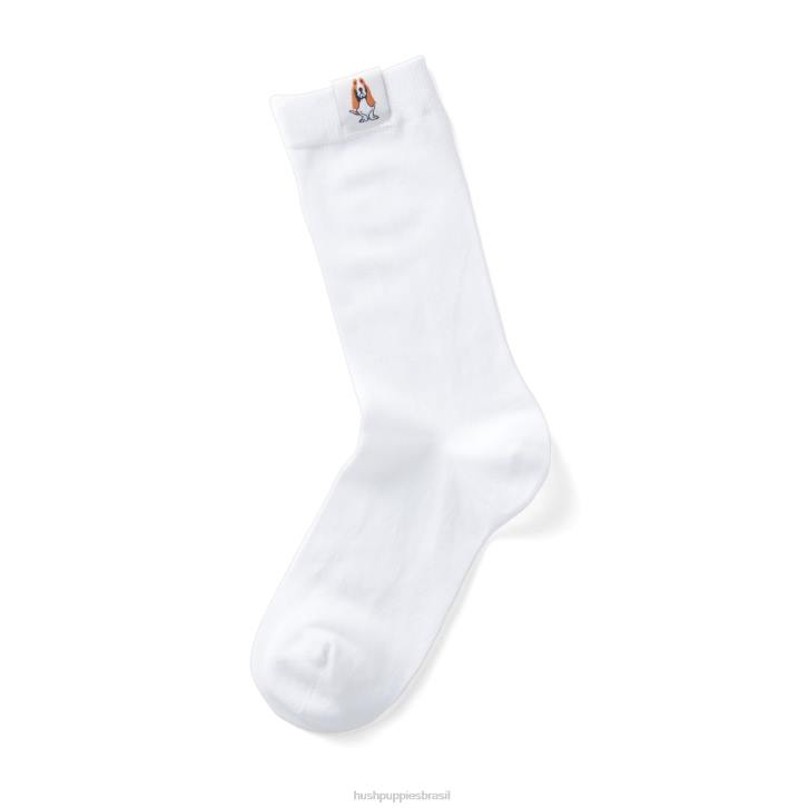 branco meia core unissex mulheres Hush Puppies meias ZZ6R265 - Image 5
