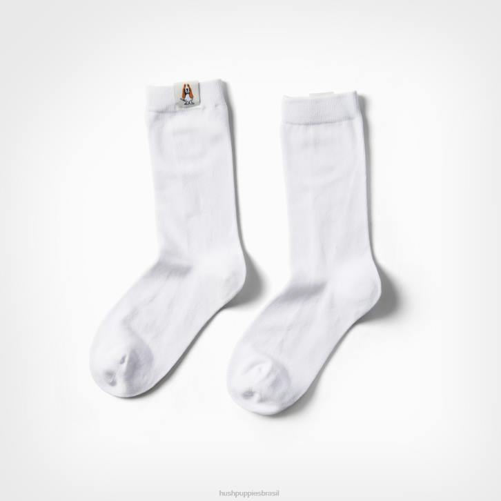 branco meia core unissex mulheres Hush Puppies meias ZZ6R265 - Image 6