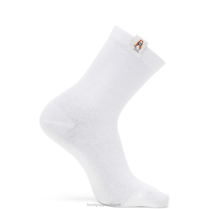 branco meia core unissex mulheres Hush Puppies meias ZZ6R265 - Image 1