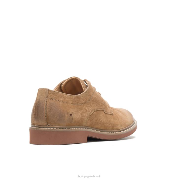 camurça castanha dedo do pé liso detroit oxford homens Hush Puppies Oxford ZZ6R285 - Image 5