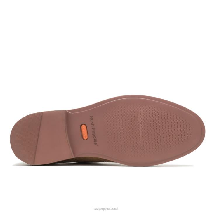 camurça castanha dedo do pé liso detroit oxford homens Hush Puppies Oxford ZZ6R285 - Image 6