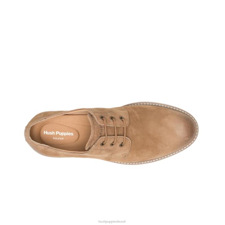 camurça castanha dedo do pé liso detroit oxford homens Hush Puppies Oxford ZZ6R285 - Image 7