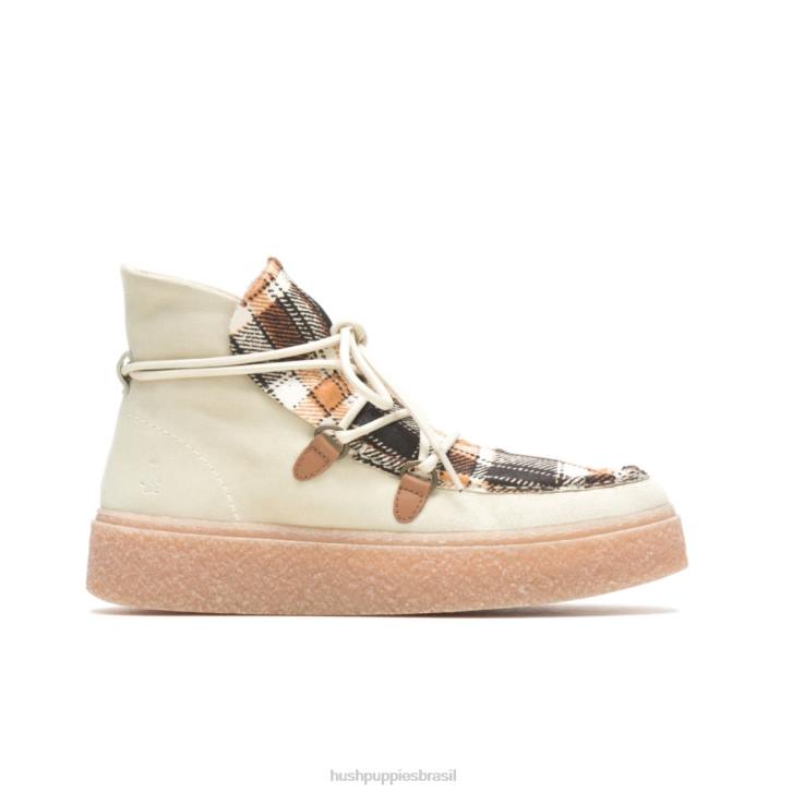 camurça creme de baunilha bota de renda chukka bridget mulheres Hush Puppies bota ZZ6R180 - Image 1