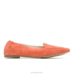 camurça de gengibre ponta avelã plana mulheres Hush Puppies sapatos rasos ZZ6R62