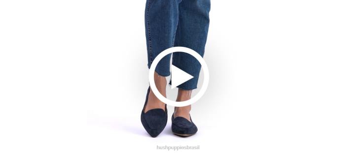 camurça de gengibre ponta avelã plana mulheres Hush Puppies sapatos rasos ZZ6R62 - Image 9