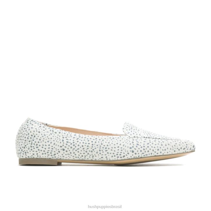 camurça leopardo da neve ponta avelã plana mulheres Hush Puppies sapatos rasos ZZ6R69 - Image 1
