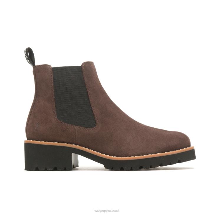 camurça marrom chocolate bota amelia chelsea mulheres Hush Puppies bota ZZ6R155 - Image 2