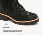 camurça preta ousada bota de renda amelia mulheres Hush Puppies bota ZZ6R175 - Image 8