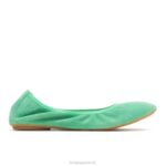 camurça verde jade balé casto plano 2 mulheres Hush Puppies balé plano ZZ6R80