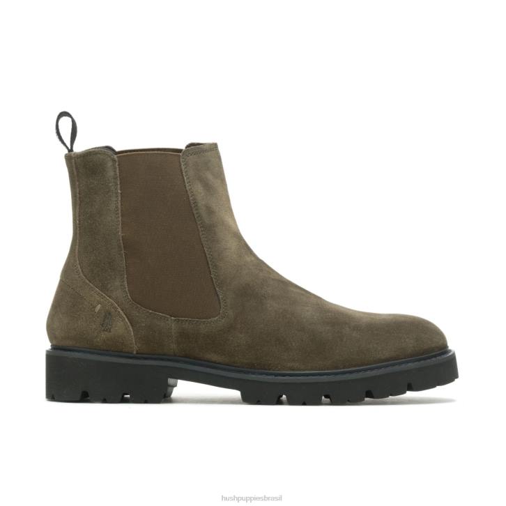 camurça verde-oliva profunda bota jude chelsea homens Hush Puppies bota ZZ6R267 - Image 2