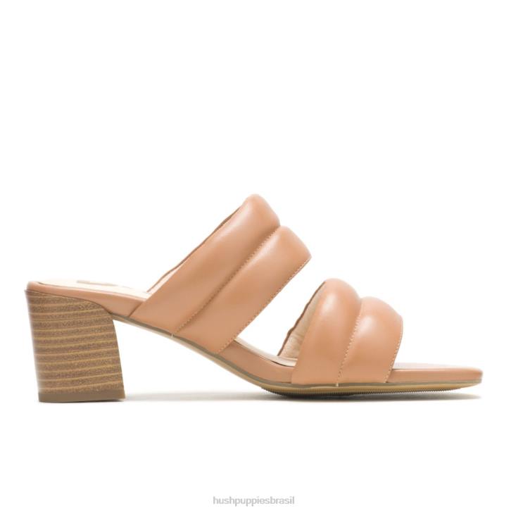 couro bronzeado do deserto sandália leila mulheres Hush Puppies salto ZZ6R29 - Image 1