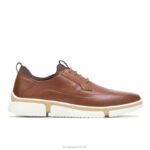 couro conhaque Bennet ponta de asa oxford homens Hush Puppies Oxford ZZ6R282