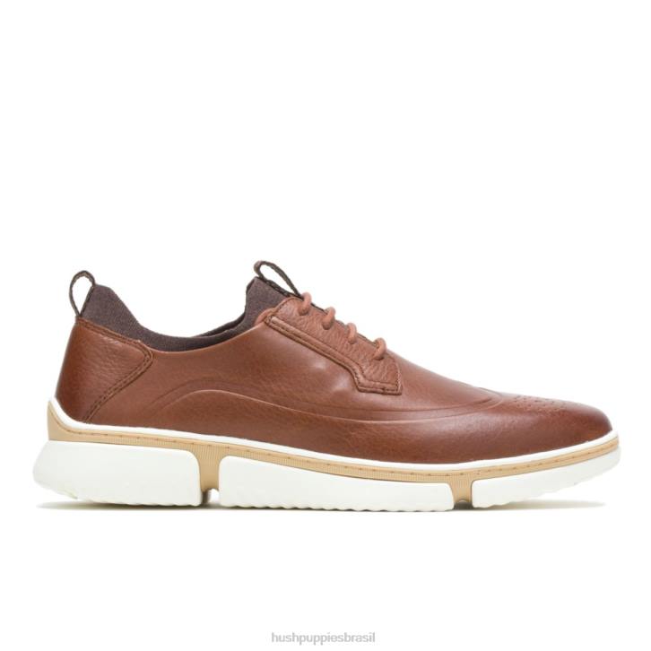 couro conhaque Bennet ponta de asa oxford homens Hush Puppies Oxford ZZ6R282 - Image 1