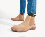 couro conhaque bota chelsea detroit homens Hush Puppies bota ZZ6R270 - Image 7