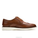 couro conhaque everett ponta de asa oxford homens Hush Puppies Oxford ZZ6R287