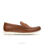 couro conhaque mocassim juliano homens Hush Puppies mocassim ZZ6R305