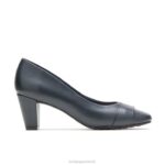 couro marinho mabry mulheres Hush Puppies estilo suave ZZ6R218
