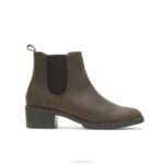 Couro Marrom bota chelsea hadley mulheres Hush Puppies bota ZZ6R152 - Image 2