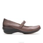 couro marrom escuro mary jane épica mulheres Hush Puppies sapatos casuais ZZ6R229 - Image 2