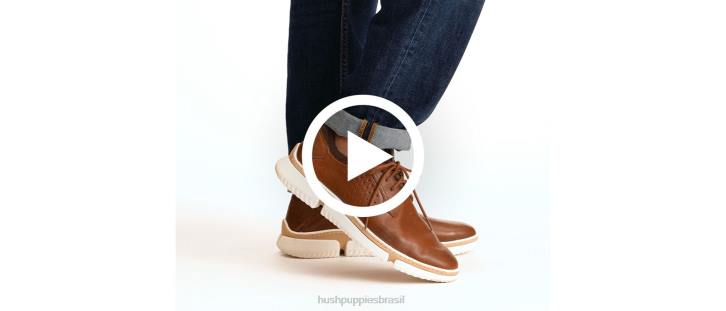 couro preto bennet bico liso oxford homens Hush Puppies Oxford ZZ6R297 - Image 7