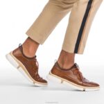 couro preto Bennet ponta de asa oxford homens Hush Puppies Oxford ZZ6R299 - Image 7