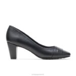 couro preto mabry mulheres Hush Puppies estilo suave ZZ6R219