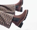 couro preto ousado bota amelia chelsea mulheres Hush Puppies bota ZZ6R161 - Image 7