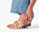 couro preto ousado mula siena mulheres Hush Puppies salto ZZ6R95 - Image 7