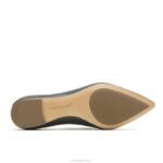 couro preto ponta avelã plana mulheres Hush Puppies sapatos rasos ZZ6R49 - Image 6