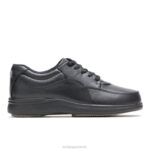 couro preto power walker mulheres Hush Puppies sapatos casuais ZZ6R232