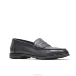couro preto wren mocassim ajuste perfeito mulheres Hush Puppies mocassim ZZ6R72 - Image 3