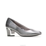 estanho escuro escotilha patente/salto de prata reitora mulheres Hush Puppies estilo suave ZZ6R212 - Image 3