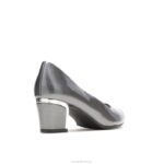 estanho escuro escotilha patente/salto de prata reitora mulheres Hush Puppies estilo suave ZZ6R212 - Image 4