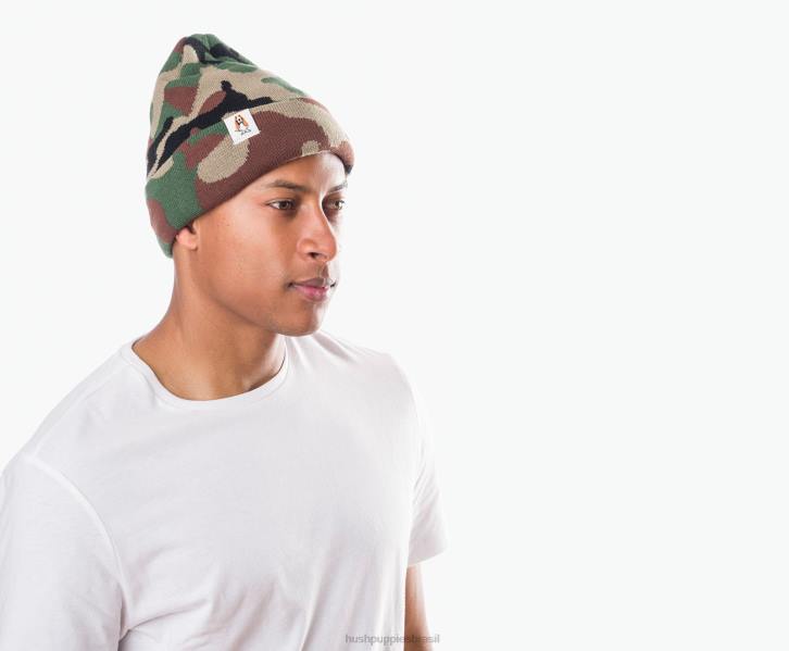 impressão de camuflagem gorro de malha mulheres Hush Puppies gorro ZZ6R254 - Image 3