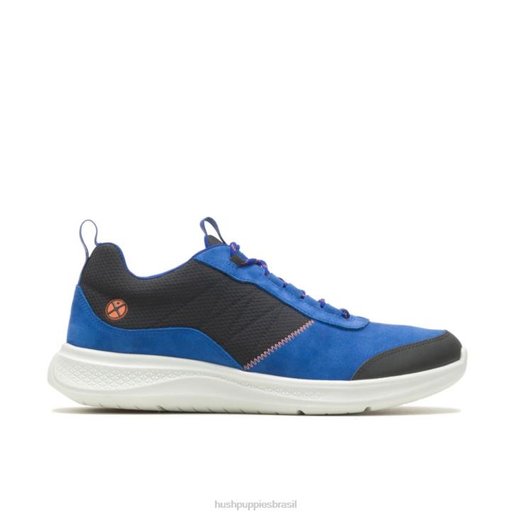 jeans nobuck azul elevar tênis de caminhada homens Hush Puppies tênis ZZ6R340 - Image 1
