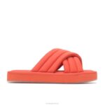 laranja tigre sandália de deslizamento de sol mulheres Hush Puppies sandália ZZ6R26 - Image 2