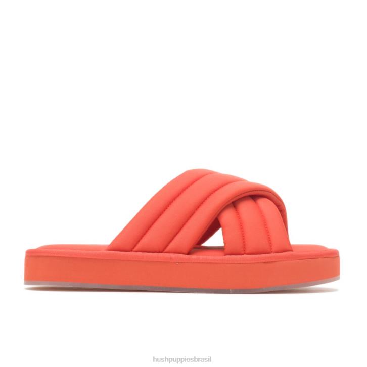 laranja tigre sandália de deslizamento de sol mulheres Hush Puppies sandália ZZ6R26 - Image 1