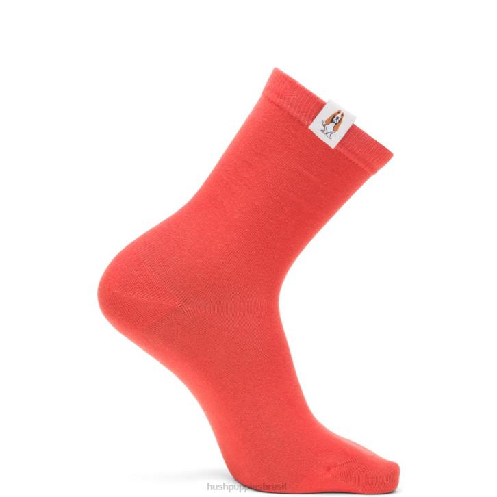 laranja tijolo meia core unissex mulheres Hush Puppies meias ZZ6R263 - Image 1