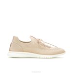 malha bege ousada sapatilha com cadarço em tricô avançado mulheres Hush Puppies tênis ZZ6R125 - Image 2