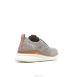 malha cinza escuro avanço de malha com cadarço homens Hush Puppies tênis ZZ6R290 - Image 5