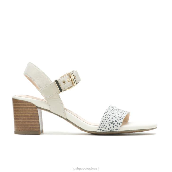 nobuck leopardo da neve sandália leila meia tira mulheres Hush Puppies salto ZZ6R31 - Image 1