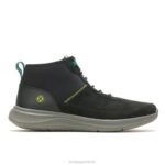 nubuck preto ousado elevar chukka homens Hush Puppies tênis ZZ6R341