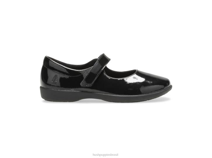 patente preta lexi mary jane do garoto grande garota Hush Puppies sapato ZZ6R372 - Image 2