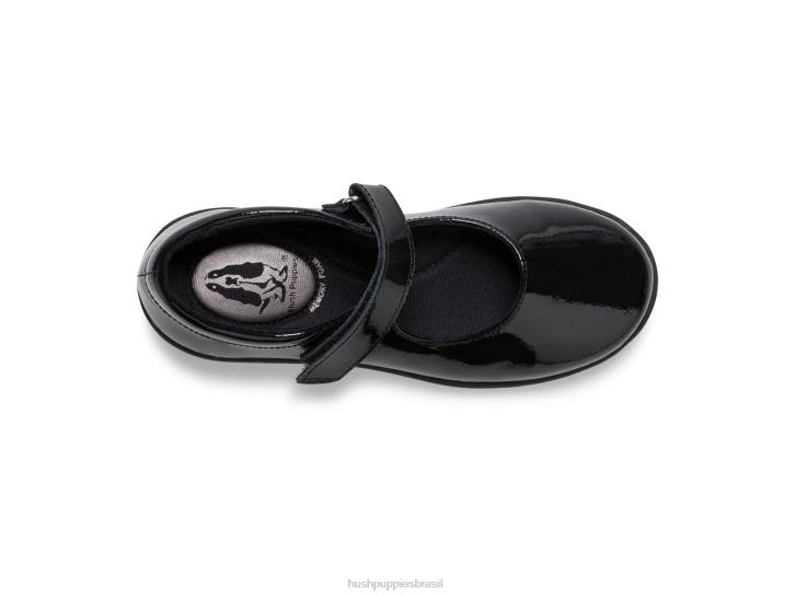 patente preta lexi mary jane do garoto grande garota Hush Puppies sapato ZZ6R372 - Image 6