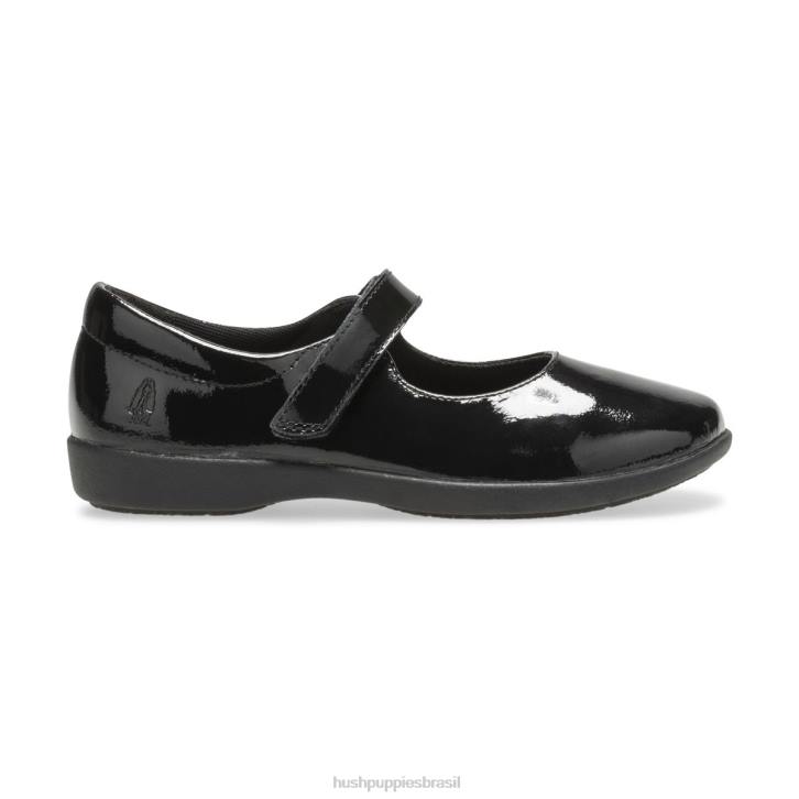 patente preta lexi mary jane do garoto grande garota Hush Puppies sapato ZZ6R372 - Image 1