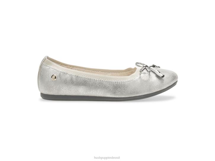 prata criança grande josie mary jane garota Hush Puppies sapato ZZ6R368 - Image 2