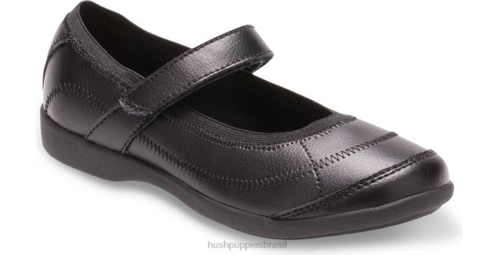 preto criança pequena reese mary jane garota Hush Puppies sapato ZZ6R366 - Image 1