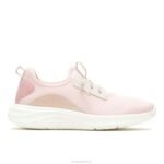 rosa empoeirado elevar tênis bungee mulheres Hush Puppies tênis ZZ6R131 - Image 2