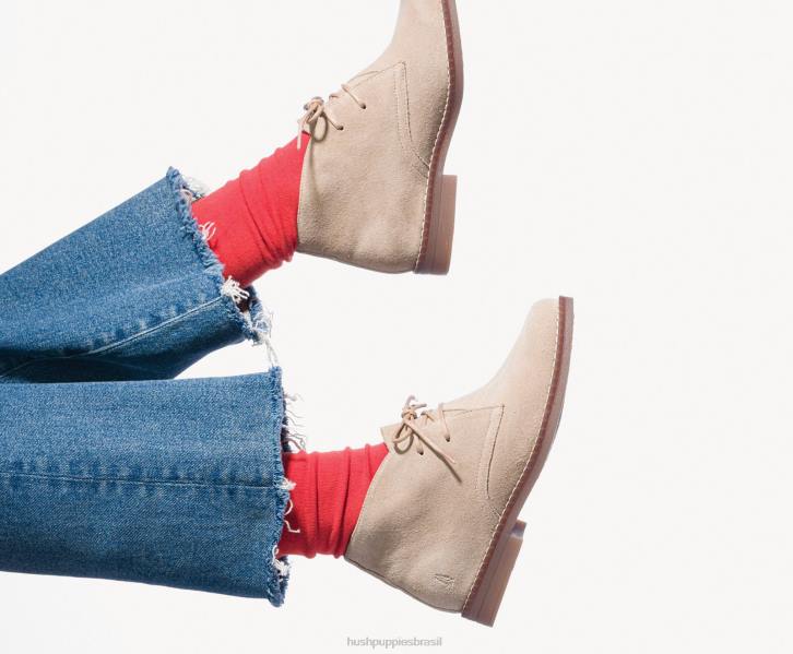 ruibarbo camurça vermelha Mazin Cayto Chukka mulheres Hush Puppies bota ZZ6R171 - Image 7